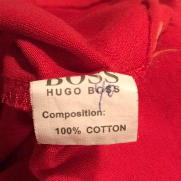 Hugo Boss Golf Sport Men’s Long Sleeve Sweat Shirt Red Size XXL - Picture 7 of 7